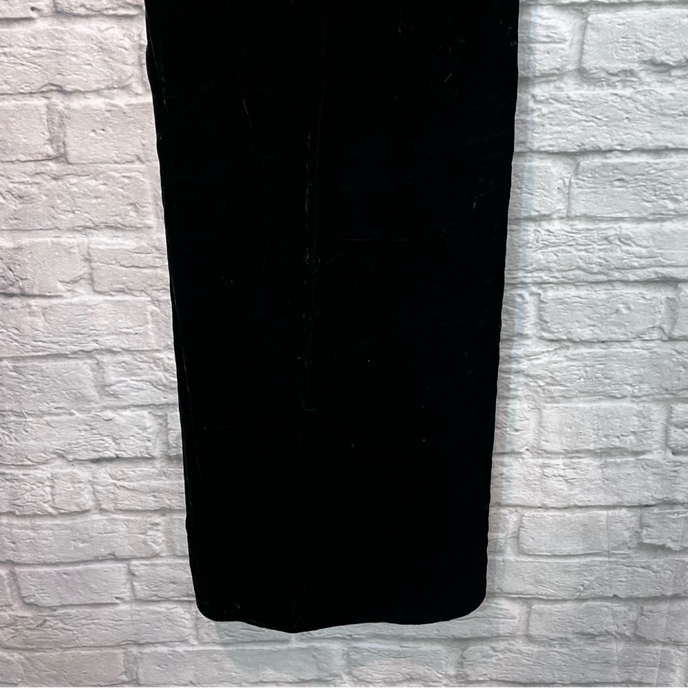 Vintage 1986 Jessica McClintock Women’s 24” Black Velvet Pencil Midi Skirt - Picture 4 of 10